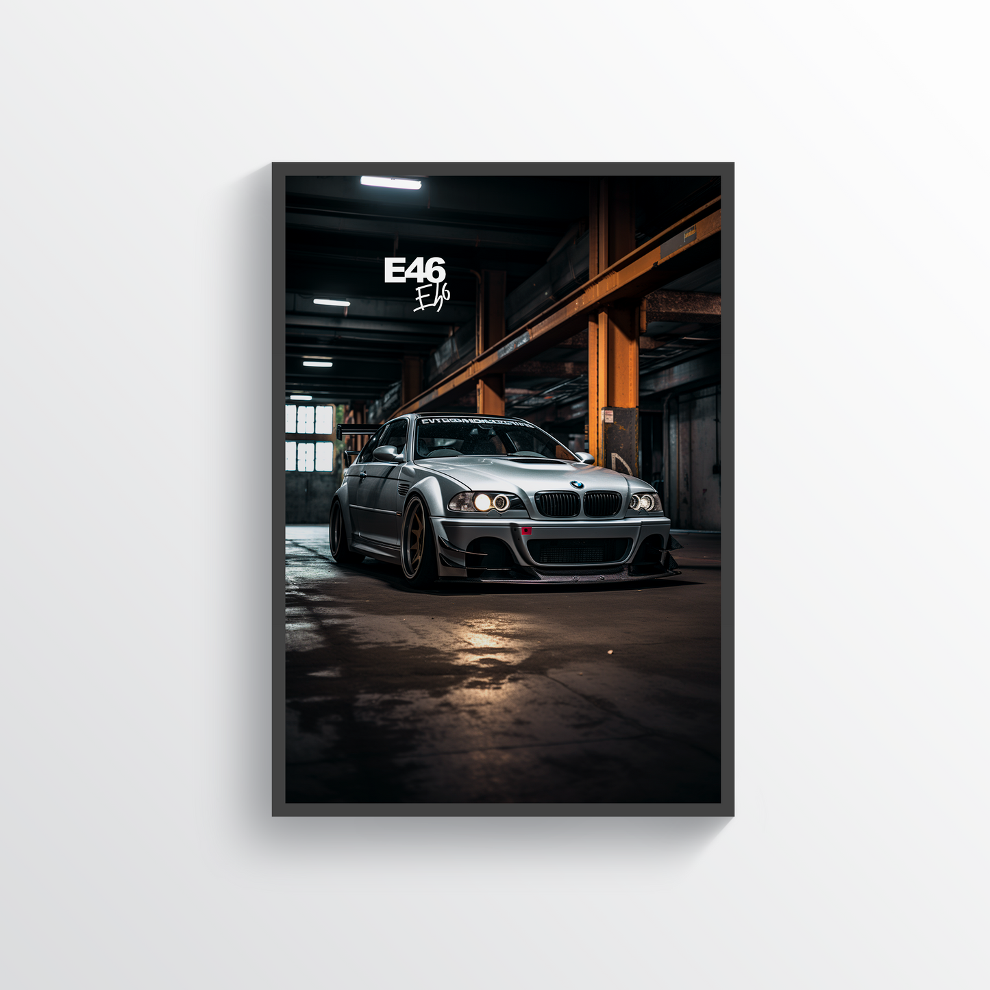 BMW E46 M3 Digital Poster