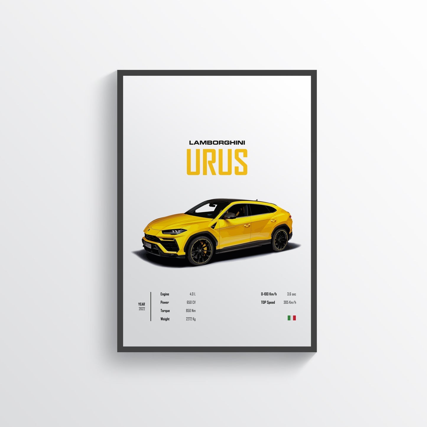 Lamborghini Urus Digital Poster