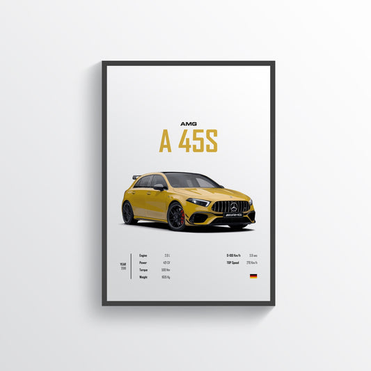 AMG A45S Digital Poster