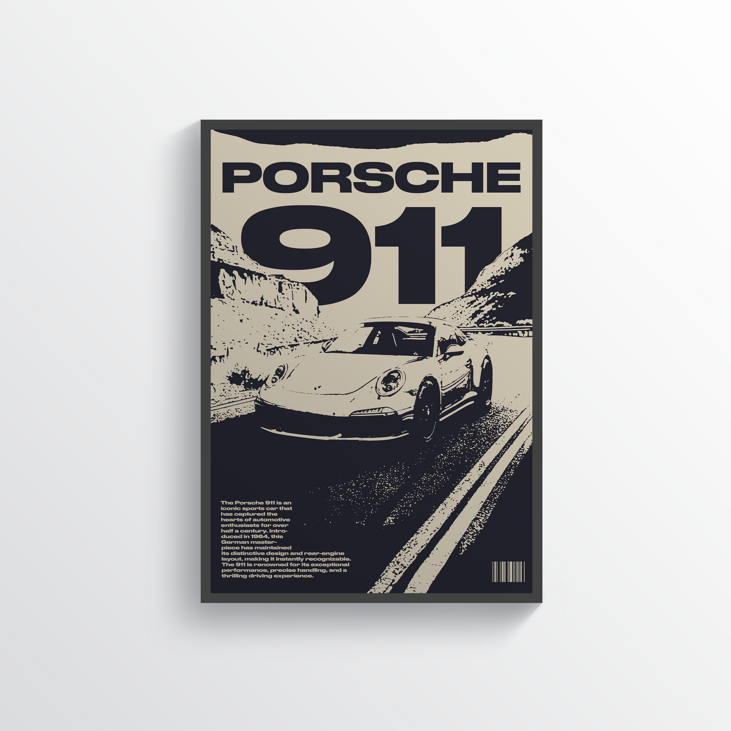 Porsche 911 Digital Poster