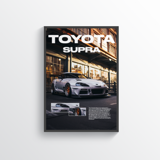 Toyota Supra Digital Poster